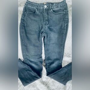 Ladies size 7 black wax Jean Butt I Love You